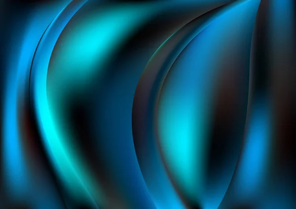Blau Grün Dynamischer Hintergrund Vektor Illustration Design — Stockvektor