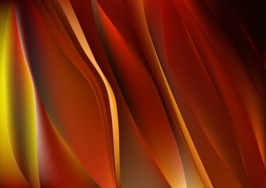 Turuncu Sarı Zarif Arkaplan Vektör İllüstrasyon Tasarımı