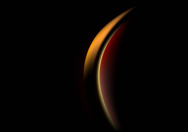 Atmosfer Hilal Düz Arkaplan Vektör İllüstrasyon Tasarımı