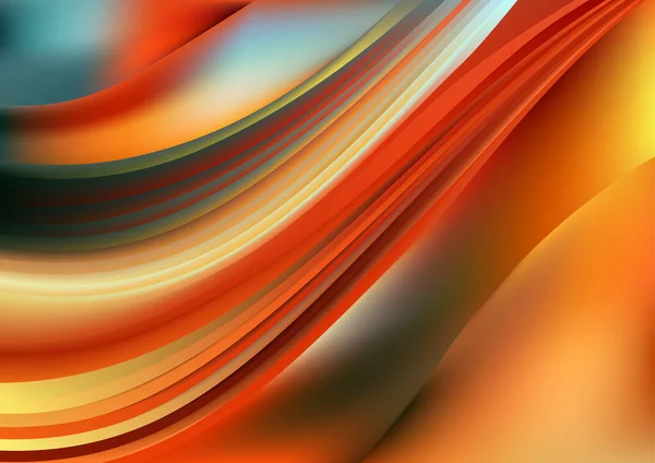 Orange Linie Dynamischer Hintergrund Vektor Illustration Design — Stockvektor