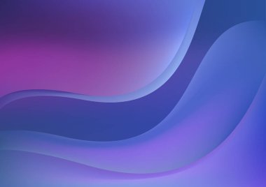 Mavi Mor Pürüzsüz Arkaplan Vektör Çizim Tasarımı