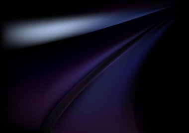 Mavi Mor Gelecekçi Vektör Çizim Tasarımı