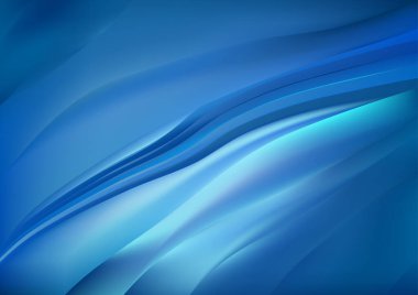 Mavi Turkuaz Şablon Arkaplan Vektör Çizim Tasarımı