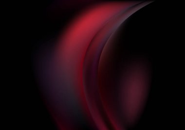 Siyah Işık Fraktal Arkaplan Vektör Çizimi Tasarımı