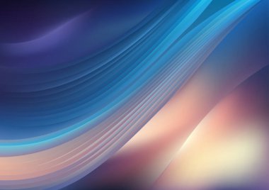 Mavi Atmosfer Güzel Arkaplan Vektör İllüstrasyon Tasarımı