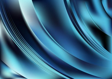 Mavi Turkuaz Zarif Arkaplan Vektör İllüstrasyon Tasarımı