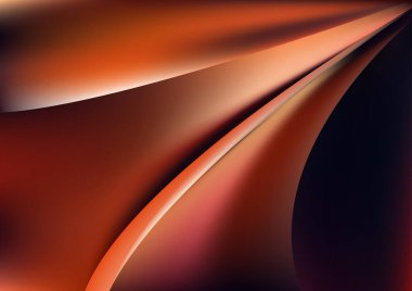 Turuncu Kahverengi Dekoratif Arkaplan Vektörü İllüstrasyon Tasarımı