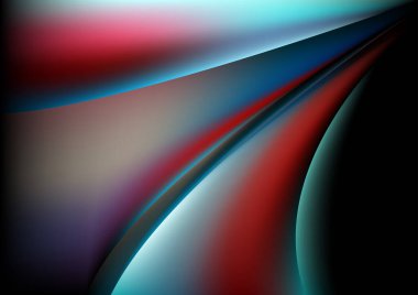 Mavi Yeşil Soyut Arkaplan Vektör Çizim Tasarımı