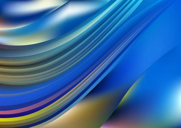 Azul Amarillo Abstracto Fondo Vector Ilustración Diseño — Vector de stock