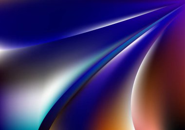 Mavi Mor Dijital Arkaplan Vektörü Resmetme Tasarımı