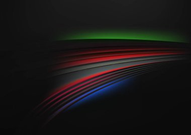 Yeşil Hat Dinamik Arkaplan Vektör İllüstrasyon Tasarımı