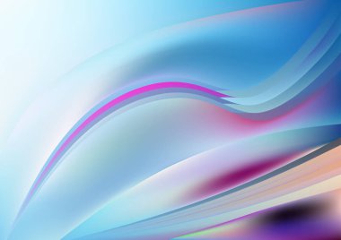 Mavi Mor Yumuşak Arkaplan Vektör İllüstrasyon Tasarımı