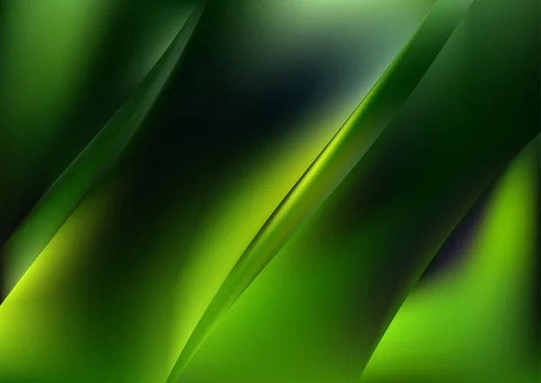 Green Close Fractal Fundo Vector Ilustração Design — Vetor de Stock