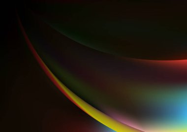 Yeşil Turuncu Güzel Arkaplan Vektör İllüstrasyon Tasarımı