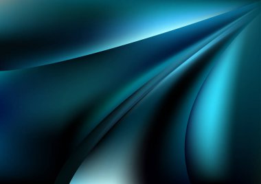 Mavi Yeşil Fütürist Vektör Çizim Tasarımı