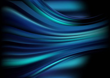 Mavi Yeşil Güzel Arkaplan Vektör İllüstrasyon Tasarımı