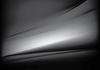 Siyah Işık Fraktal Arkaplan Vektör Çizimi Tasarımı