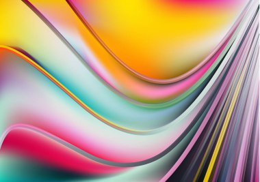 Turuncu Fraktal Sanat Zarif Arkaplan Vektör İllüstrasyon Tasarımı