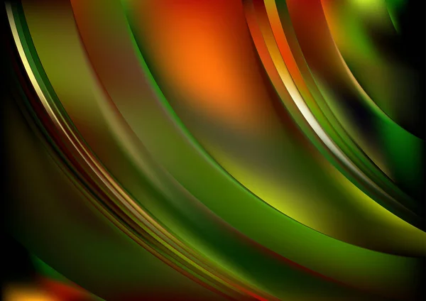 Green Orange Elegant Background Vector Illustration Design — Stock Vector
