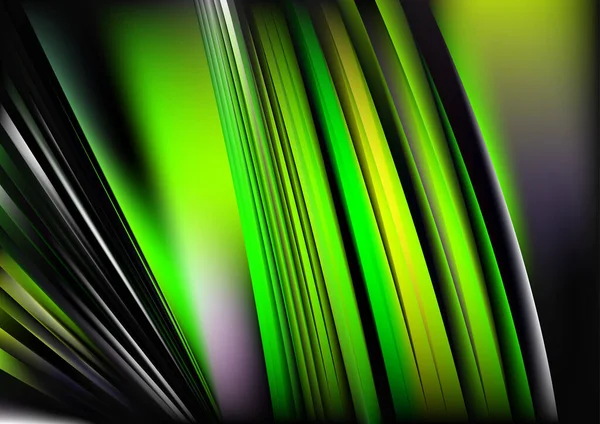 Green Light Fractal Background Vector Illustration Design — Stock Vector