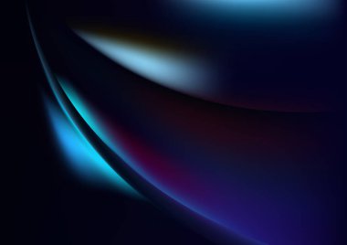 Mavi Atmosfer Dinamik Arkaplan Vektör İllüstrasyon Tasarımı