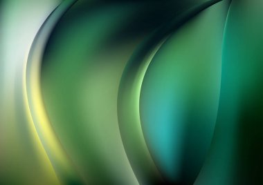 Yeşil Kapalı Şablon Arkaplan Vektör Resmetme Tasarımı