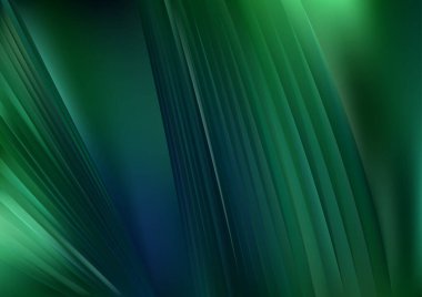 Yeşil Turkuaz Element Arkaplan Vektör Çizimi Tasarımı