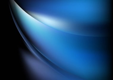 Mavi Atmosfer Dijital Arkaplan Vektör İllüstrasyon Tasarımı