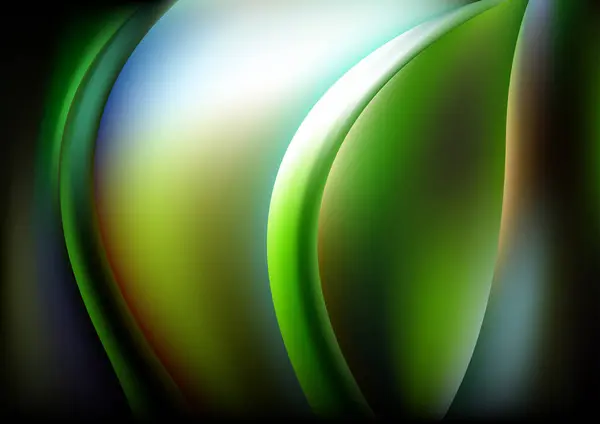 Grüne Makrofotografie Abstrakter Hintergrund Vektor Illustration Design — Stockvektor