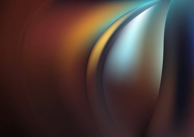 Mavi Kahverengi Yaratıcı Arkaplan Vektör İllüstrasyon Tasarımı