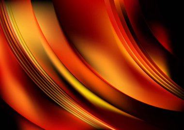 Turuncu Sarı Zarif Arkaplan Vektör İllüstrasyon Tasarımı