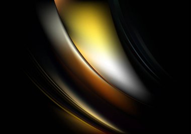 Siyah Işık Sanatsal Arkaplan Vektör Çizim Tasarımı