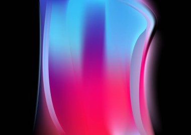 Pembe Işık Fraktal Arkaplan Vektör İllüstrasyon Tasarımı