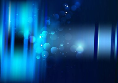 Mavi Işıklandırma Fütüristik Arkaplan Vektör İllüstrasyon Tasarımı