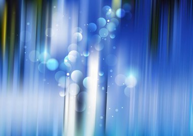 Mavi Gök Sanatsal Arkaplan Vektör İllüstrasyon Tasarımı