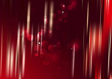 Kırmızı Perde Kavramsal Vektör İllüstrasyon Tasarımı