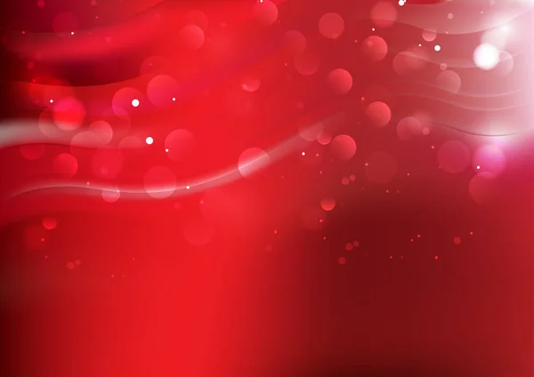 Rødt Lys Dekorative Baggrund Vektor Illustration Design – Stock-vektor