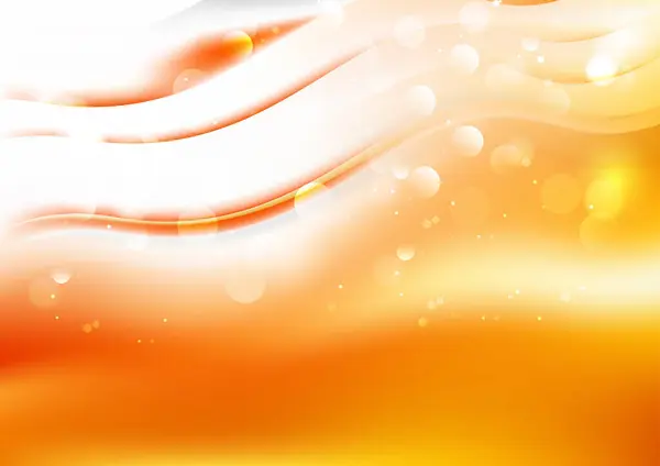 Oranje Licht Decoratieve Achtergrond Vector Illustratie Ontwerp — Stockvector