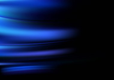 Mavi Siyah Fraktal Arkaplan Vektör Çizimi Tasarımı