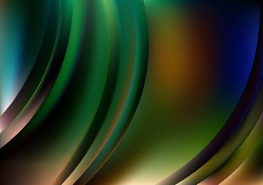 Yeşil Çember Yaratıcı Arkaplan Vektörü İllüstrasyon Tasarımı