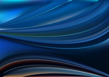 Mavi Turkuaz Soyut Arkaplan Vektör İllüstrasyon Tasarımı