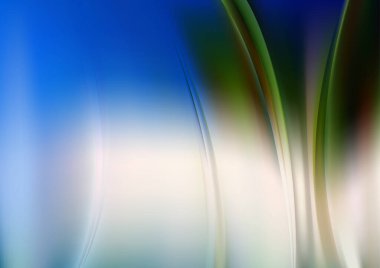 Mavi Yaprak Sanatsal Arkaplan Vektör İllüstrasyon Tasarımı