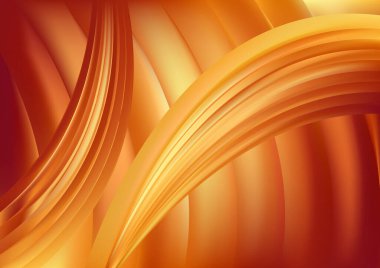 Turuncu Amber Pürüzsüz Arkaplan Vektör Çizim Tasarımı
