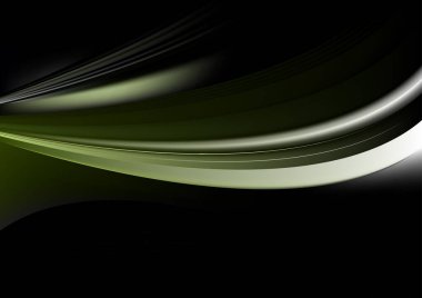 Yeşil Çizgi Soyut Arkaplan Vektör Resmetme Tasarımı