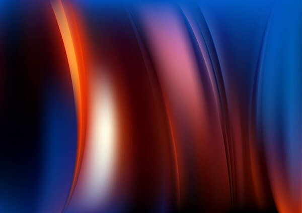 Blue Light Artistic Background Vector Illustration Design