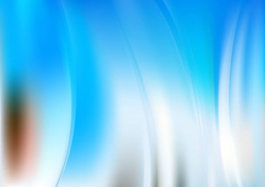 Mavi Gökyüzü Şablonu Arkaplan Vektör İllüstrasyon Tasarımı