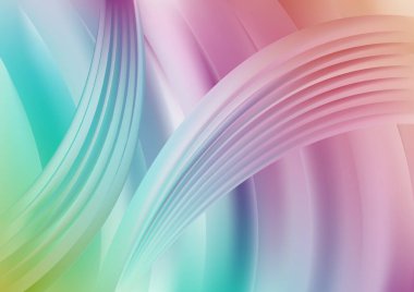 Mavi Yeşil Dinamik Arkaplan Vektör İllüstrasyon Tasarımı