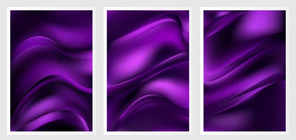 Violet Satin Eleganter Hintergrund Vector Illustration Design — Stockvektor