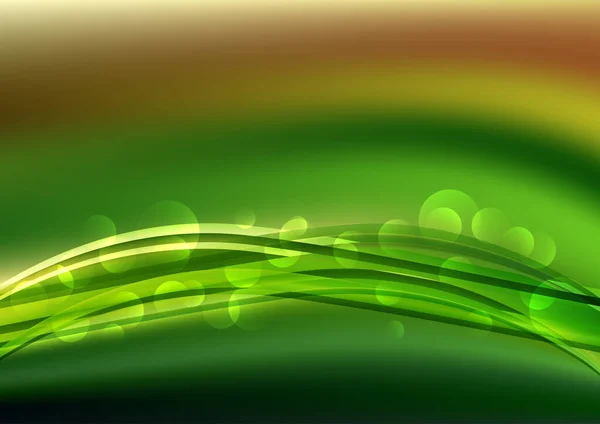 Grünes Blatt Digitaler Hintergrund Vektor Illustration Design — Stockvektor