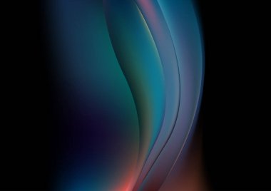 Mavi Fraktal Sanat Şablonu Arkaplan Vektör İllüstrasyon Tasarımı